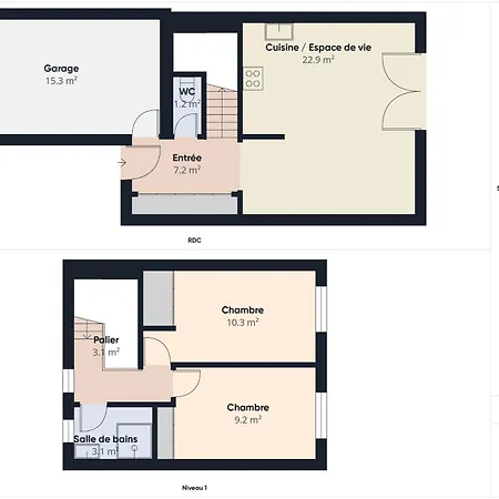 100m De La - Maison Pour 4 A St Hilaire *